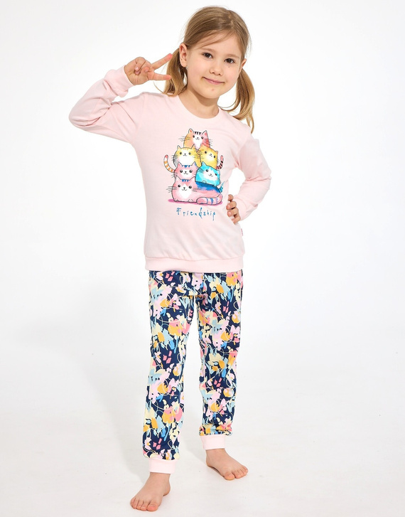 Mädchen-Pyjama Cornette Kids Girl 594/210 Friendship 100% Baumwolle