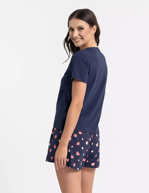 Damenpyjama Moraj PDD3900-020 aus Baumwolle, Kurzarm, Shorts