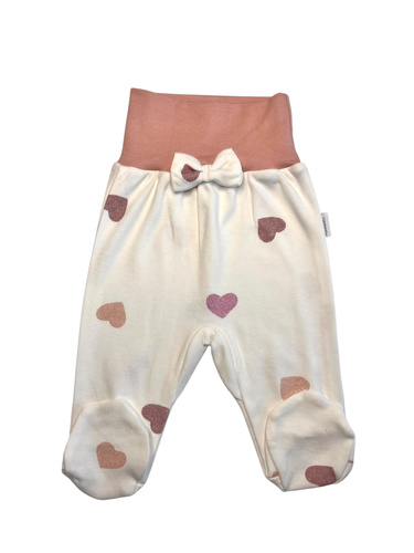 Mamatti PD15020 Baby-Schlafanzug für Mädchen – mit Herzen, Baumwolle