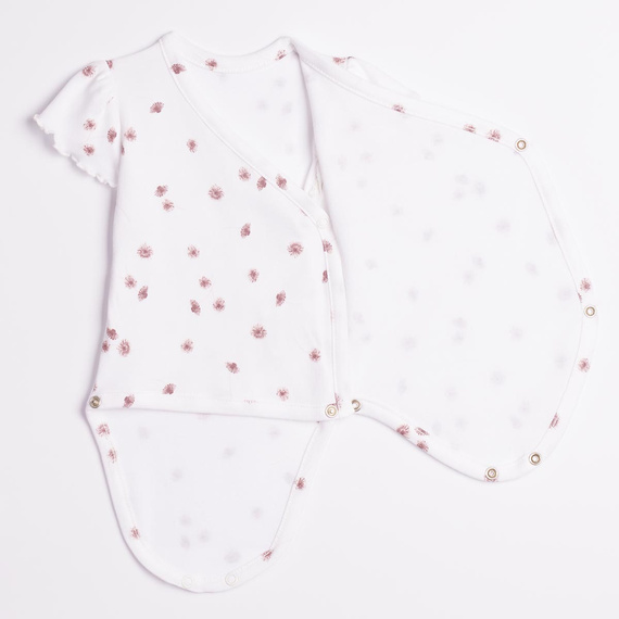 Nicol Hania 226092 Body Wickeloptik 100% Baumwolle Blumen Kurzarm