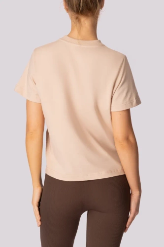 Boxy Base Damen T-Shirt Mona beige
