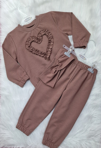 Mia Kinder-Sweatshirt Bambarillo braun – Baumwolle und Elasthan, weicher Sweatshirtstoff | Komfort und Stil