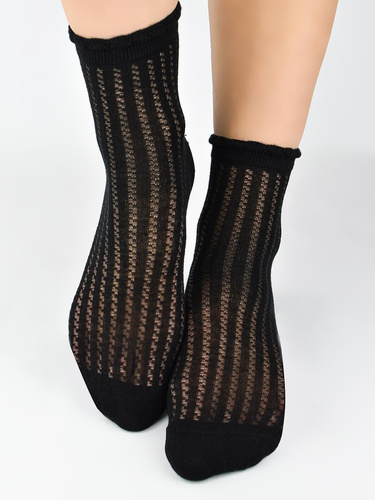 SB126 Noviti Damen-Seidensocken – schwarz