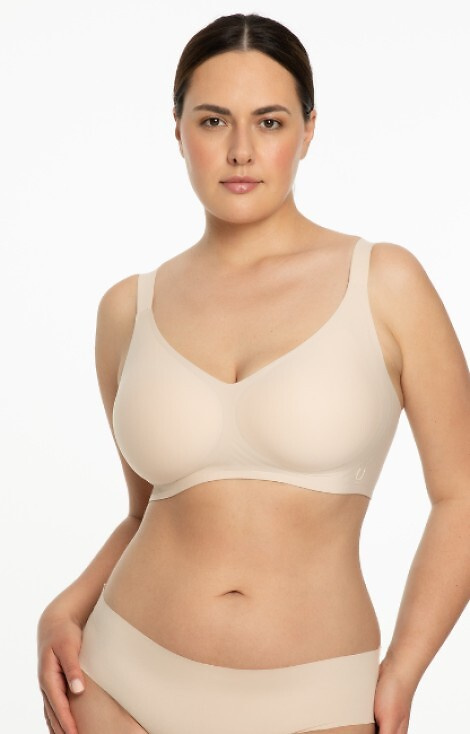 Jelly Bra Comfort Julimex schwarz beige – Bügel-BH für große Brüste
