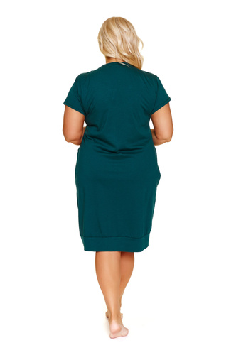 4348 Doctor Nap – Umstands- und Stillnachthemd | 100 % Baumwolle, polnische Produktion – Smaragd