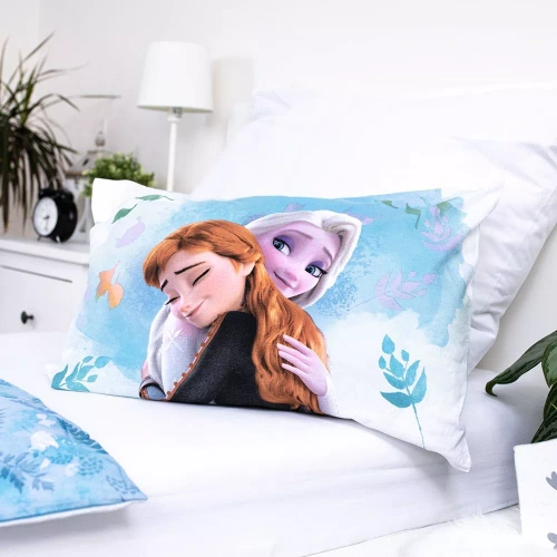 Frozen Frozen Baumwollbettwäsche für ein Bett von Jerry Fabrics, blau