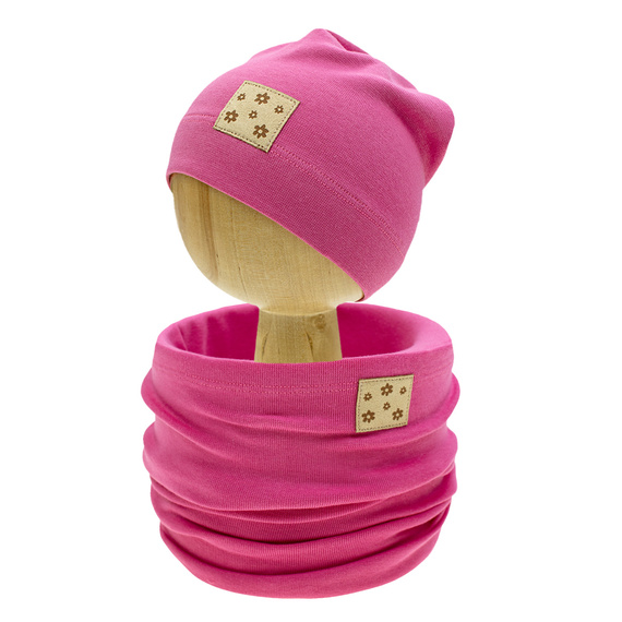 141304 Nicol Mütze + Schal-Set – rosa