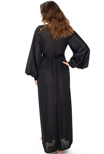 86664 Imperia Seagull Peignoir-Bademantel – Schwarz