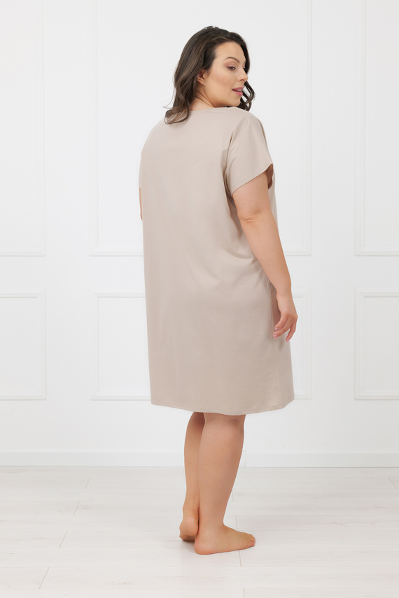 Damen Nachthemd Rima Italian Fashion 100% Baumwolle Kurzarm