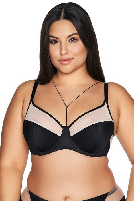 2135 Ava halbweicher, halb gepolsterter BH - schwarz