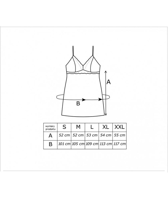 Gabi Donna Nachthemd – Schwarz