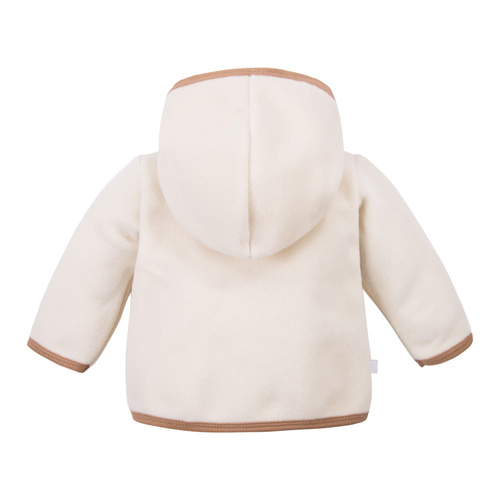 Beary Cool Eevi Kinder-Fleecejacke – ecru, mit Kapuze