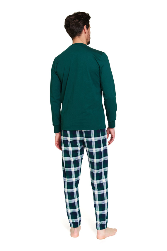 7341 Doctor Nap – Herren-Pyjama „The Original“ | 100 % Baumwolle, polnische Produktion – Smaragd