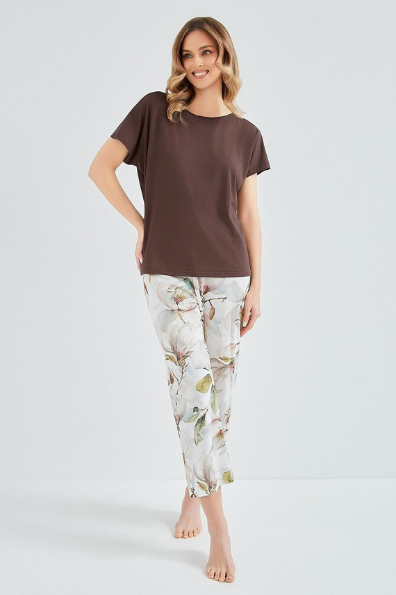 Damenpyjama Taro Apolonia 3606 Viskose Baumwolle Hose 7/8 Komfort