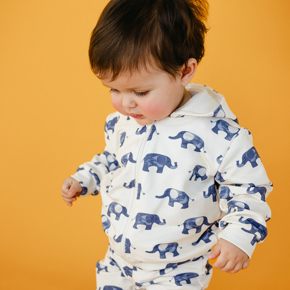 Elefanten-Eevi-Trainingsanzug-Set – ecru