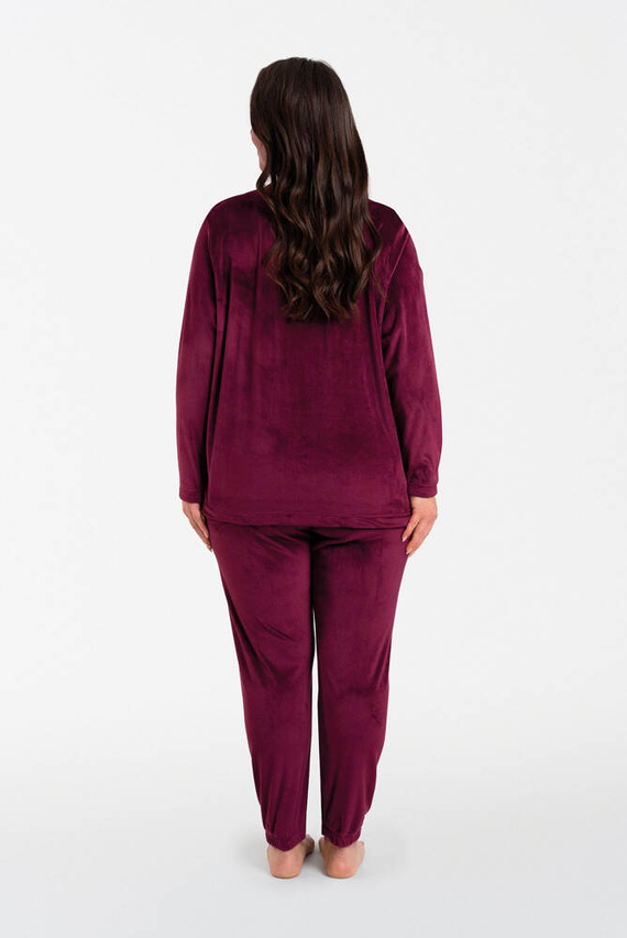 Akara Damenset Italienische Mode - burgunderrot