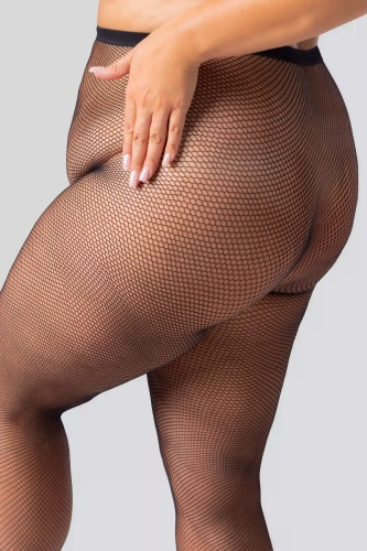 Netzstrumpfhose Rete Queen Size – schwarz, kleine Augen, elegant und bequem