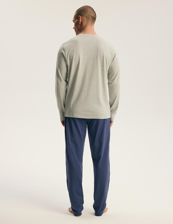 Henderson Core 45500 Flank grüne Herren-Pyjama 100% Baumwolle lang