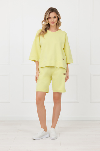 Sweatshirt Kaori Italian Fashion 3/4-Arm Baumwolle