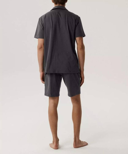BNMP-003 Herren-Kurzarmpyjama, Atlantikgrau