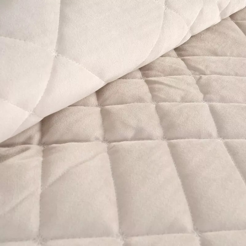 Ria 6 Dekorative Tagesdecke aus Samt, Eurocurtains, Creme