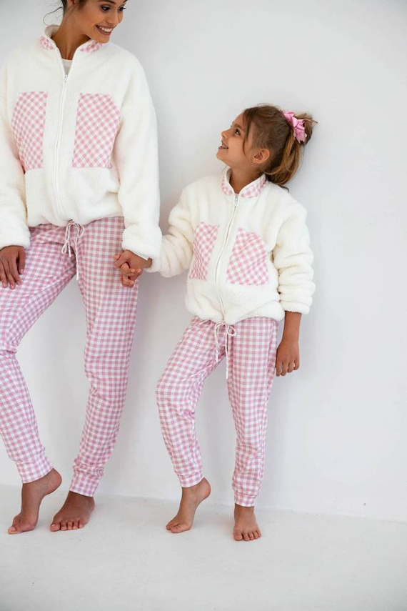 Nanny Kids Bluse von Sensis - ecru-rosa