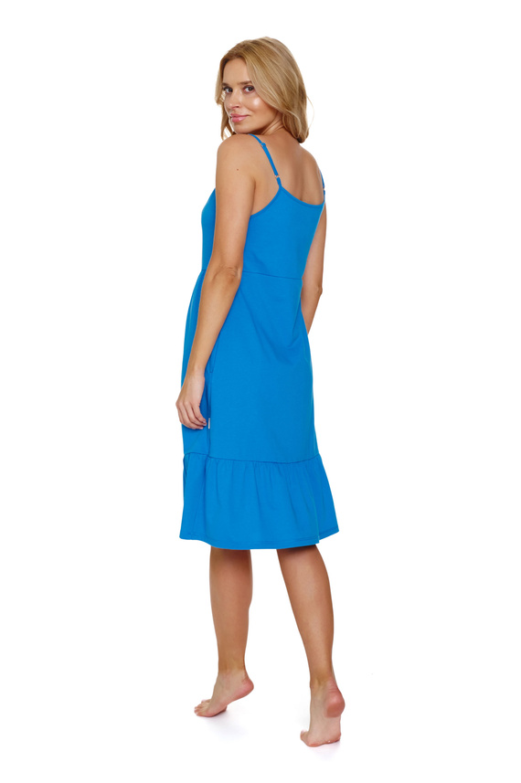 7244 Doctor Nap Umstands- und Stillnachthemd – Ozeanblau