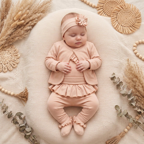 Nicol Baby-Set 142107, 5-teilig, 100% Baumwolle, Beige