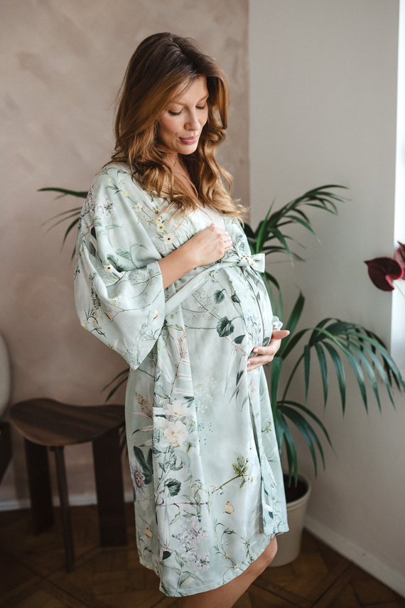 Pure Nature Milk & Love Umstands-Bademantel Bambus 100% Bambus