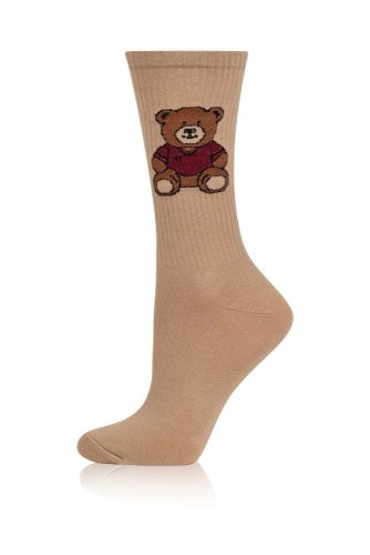 S180D Ted Lange Socken Italienische Mode - beige