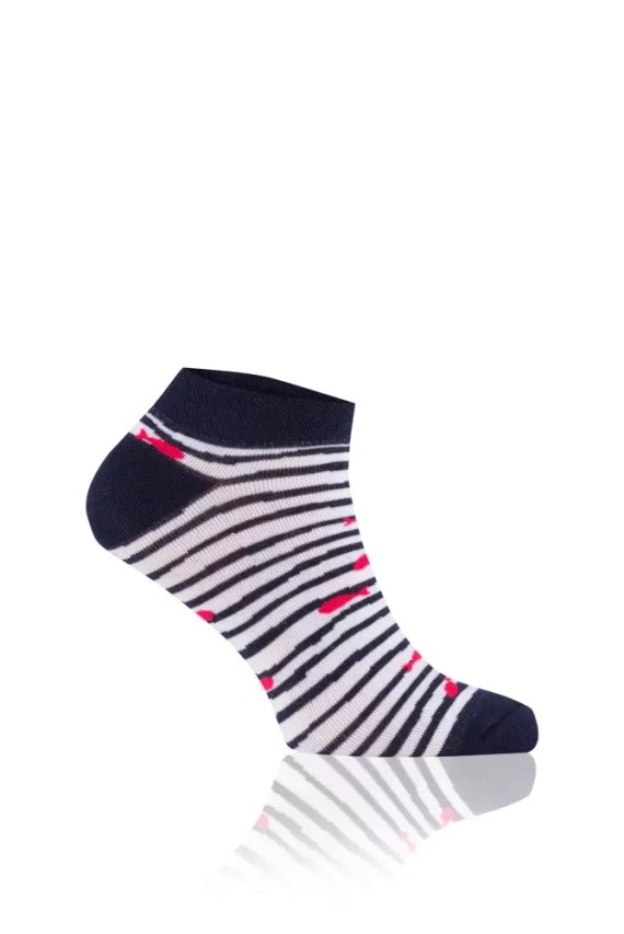 S151S Rybka Fußsocken Italian Fashion - marineblau/weiß/rot