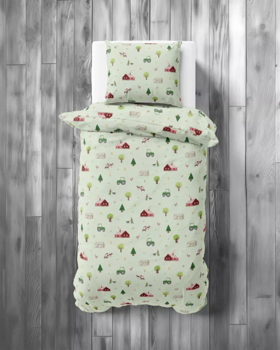 5441 A Farma Kinder-Baumwollbettwäsche Detexpol mint