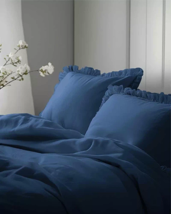 Pure 23 Bettwäsche aus einfarbiger Baumwolle, Detexpol-Denim