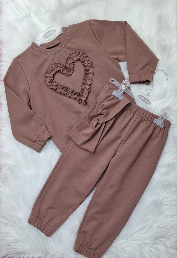 Mia Kinder-Sweatshirt Bambarillo braun – Baumwolle und Elasthan, weicher Sweatshirtstoff | Komfort und Stil