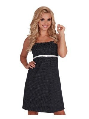 918 Dots Forex trägerloses Nachthemd - navy blau