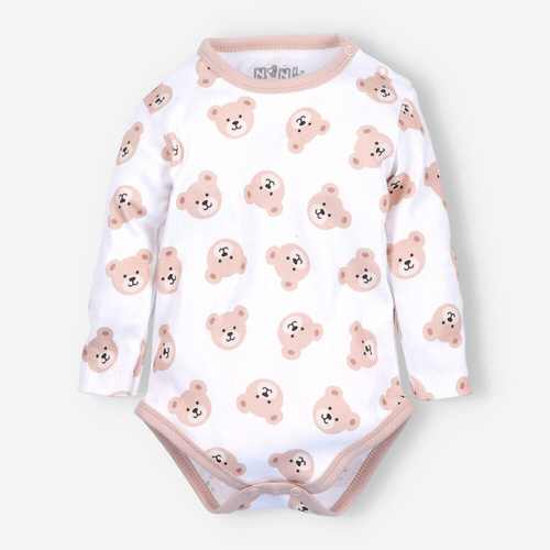 ABN-5353/MIS Sweet Bears Body aus Bio-Baumwolle mit Nini-Print