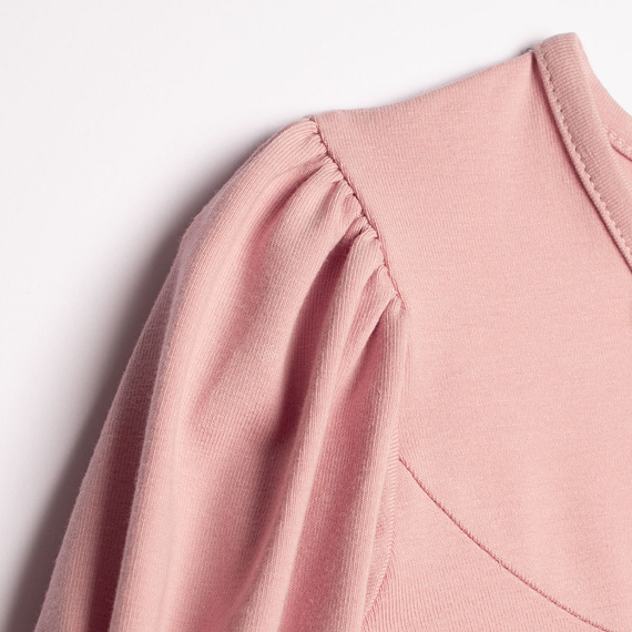 Mädchenbluse Nicol 220140 rosa Baumwolle elegant mit Schleife