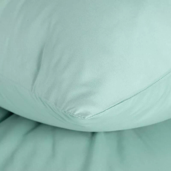 Bettwäsche MI aus Mikrofaser Eurofirany, weich, mit Reißverschluss, 100% Polyester, grün