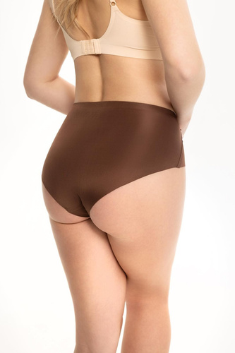 Damen Slip Julimex Chocolate Midi INVISIBLE LINE nahtlos unsichtbar