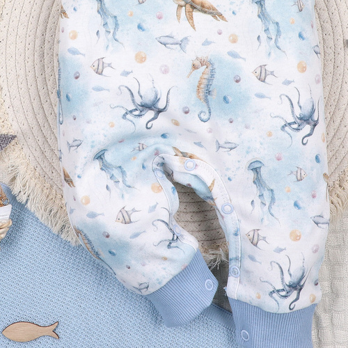 ABN-5452 Sea Of Joy Baby Rampers Nini – Bio-Baumwolle, bequeme Druckknöpfe