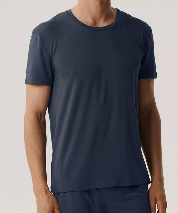 BNMP-005 Herren-Kurzarmpyjama, Atlantik-Marineblau