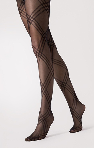 G6125 Tess Fiore Strumpfhose – gemustert 30 den, Mikrofaser, elegant