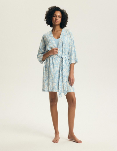 Damen Bademantel 44483 Estes 100% Viskose 3/4