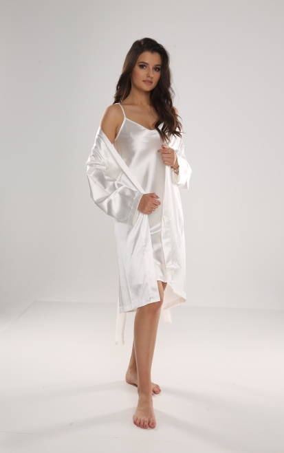 797 Klassischer Damenbademantel Forex - Perle