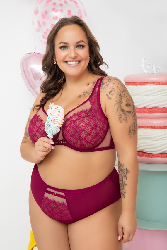 Soft BH G006 Dayana Gorsenia rosa für große Größen bequem