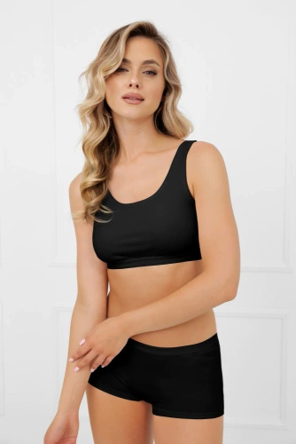 Lotte Damen Boxershorts Italian Fashion schwarz - Baumwolle, bequem und elastisch