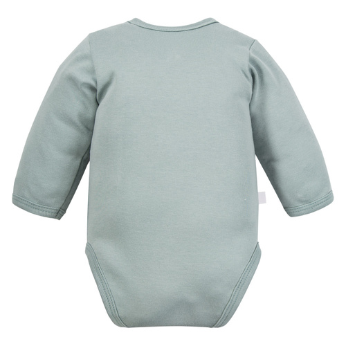 Beary Cool Eevi Baby-Body – Baumwolle, lange Ärmel, Teddybär-Aufdruck