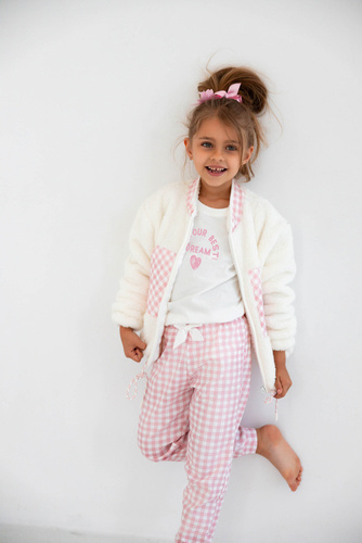 Nanny Kids Bluse von Sensis - ecru-rosa