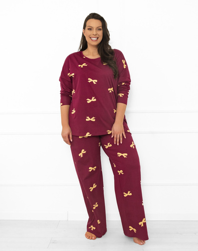 Kwadro Damenpyjama Italian Fashion - Baumwolle, langarm und Hose