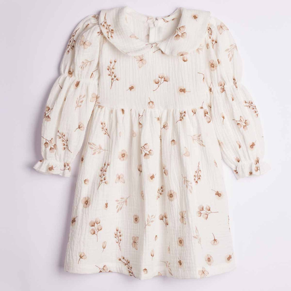 Mädchenkleid Nicol 224280 Musselin 100% Baumwolle Langarm
